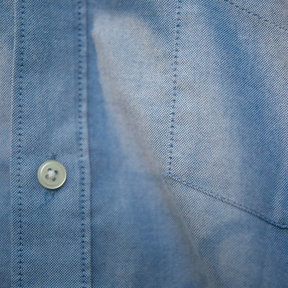 Solid Blue Arizona Jean Co Button Down - Picture 4 of 4